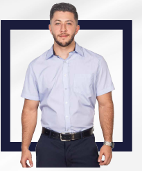 Camisa Formal Manga Corta Hombre